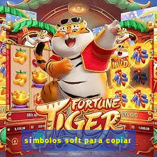 símbolos soft para copiar