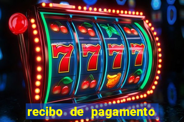 recibo de pagamento simples word