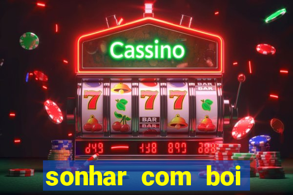 sonhar com boi jogo do bicho
