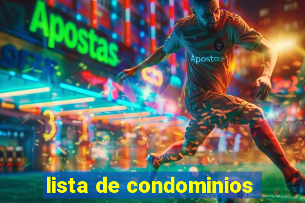 lista de condominios
