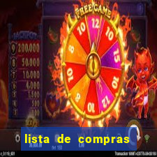 lista de compras mensal para 2 pessoas