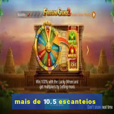 mais de 10.5 escanteios