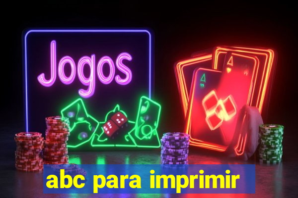 abc para imprimir