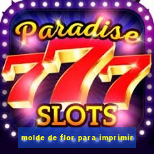 molde de flor para imprimir